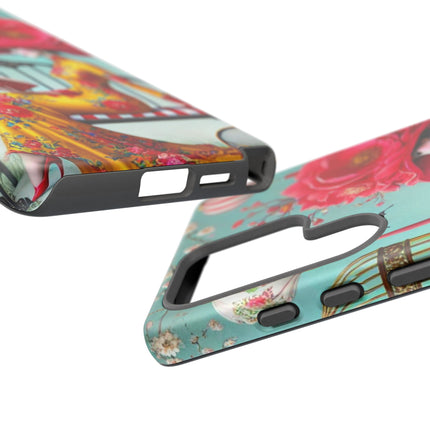 Reading In A Painted Garden Phone Cases