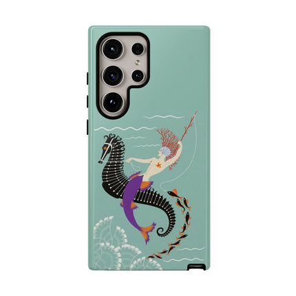 Mermaid on Seahorse Phone Case – Mythic Ocean Grace