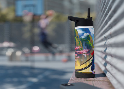 Cyber Samurai Rat Stainless Steel Water Bottle