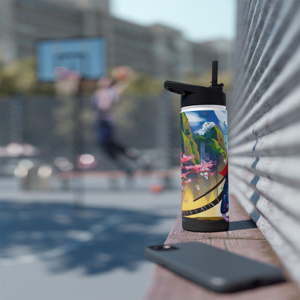 Cyber Samurai Rat Stainless Steel Water Bottle