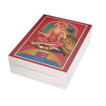 July & Ruby (from the Gem Series) by Sofia Chiostri Postcards (envelopes included) - Bundles of 10, 30, 50 Pieces