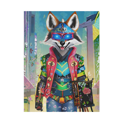 Cyber Hyena Matte Canvas, Stretched, 0.75"