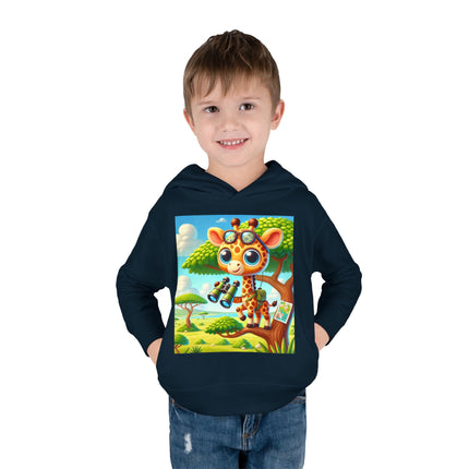 Giraffe Lookout Toddler Pullover Fleece Hoodie