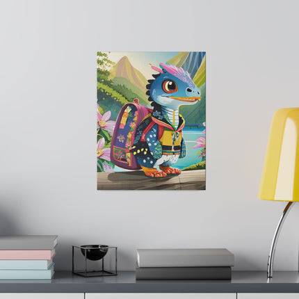 Baby Raptor Matte Canvas, Stretched, 0.75"