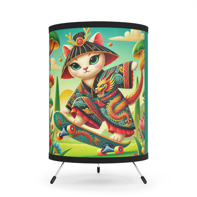 Dragon Dance on Wheels Tripod Lamp