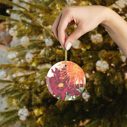 Dahlia by Tanigami Kônan Glass Ornament