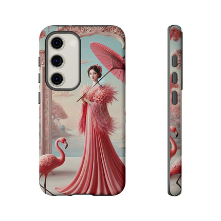 Petals, Porcelain, and Flamingos Phone Cases