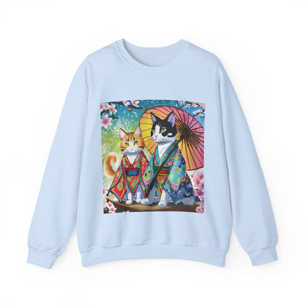 Kimono Kitties Unisex Heavy Blend™ Crewneck Sweatshirt
