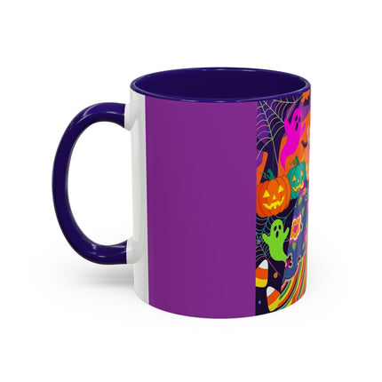 🌈👻 The Rainbow Ghost Masquerade Colorful Mug – Colorful Halloween Charm