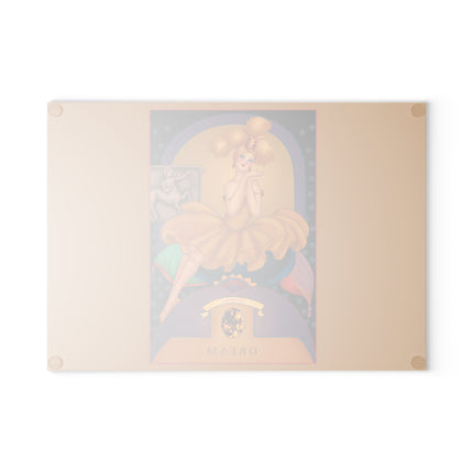 November & Topaz Zodiac Glass Cutting Board