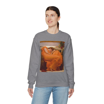Flaming June by Frederic Leighton Heavy Blend™ Crewneck Sweatshirt