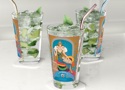 April & Diamond Zodiac Pint Glass