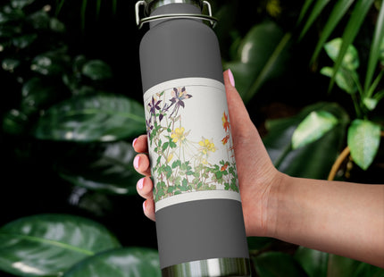 Aquilegia Flower by Tanigami Kônan Copper Vacuum Insulated Bottle, 22oz
