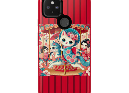Geisha Kitten's Enchanted Carousel Phone Cases