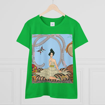 Minuit … ou l’appartement à la mode by George Barbier Women's Midweight Cotton Tee