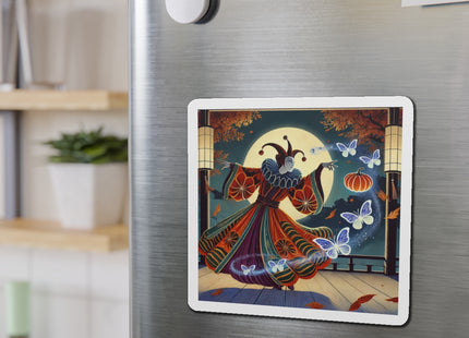 Court Magician with Ghost Butterflies Die-Cut Magnets (5 Sizes)