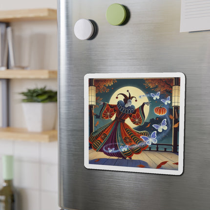 Court Magician with Ghost Butterflies Die-Cut Magnets (5 Sizes)