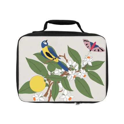 Blue Tit & Butterfly Lunch Bag – Spring Harmony & Delicate Beauty