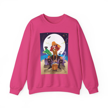 Moonlit Pirate Halloween Unisex Heavy Blend™ Crewneck Sweatshirt