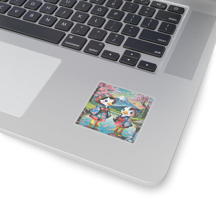 Rainy Day Ducks Kiss-Cut Stickers (4 Sizes)