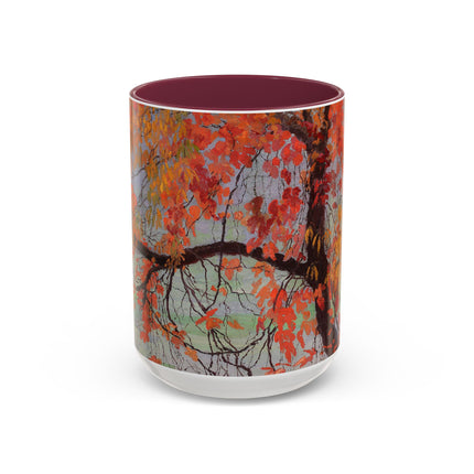 Autumn leaves by Edward Okuń Colorful Mugs (11oz, 15oz)