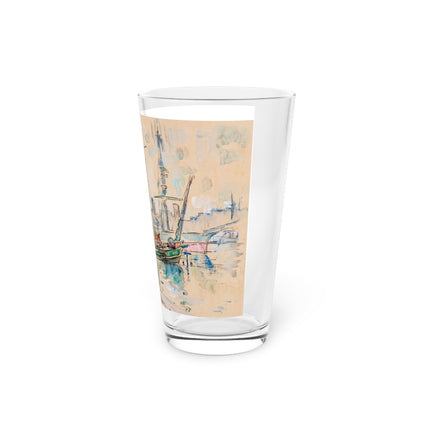 Marseille by Paul Signac Pint Glass – Tall Ships & Harbor Glow