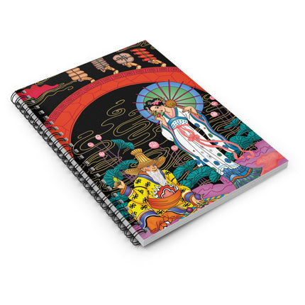 The Romance of Perfume by George Barbier Spiral Notebook - Ruled Line