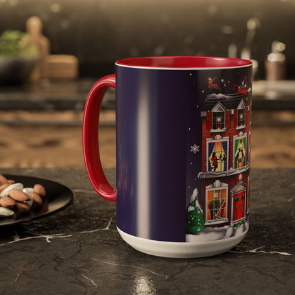 A Christmas Eve Celebration Colorful Mugs (11oz, 15oz)