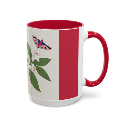 Blue Tit & Butterfly Colorful Mugs – Spring Harmony & Delicate Beauty