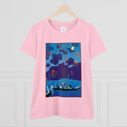 Fireworks in Venice by George Barbier Women's Midweight Cotton Tee