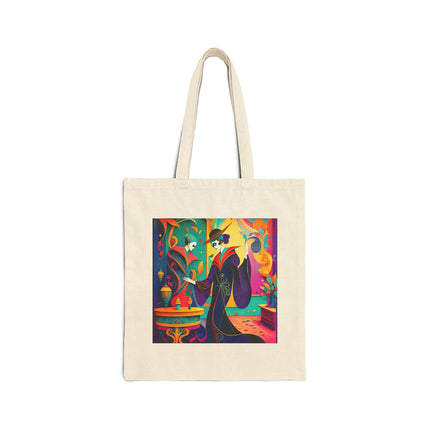 Phantoms of Elegance Cotton Canvas Tote Bag