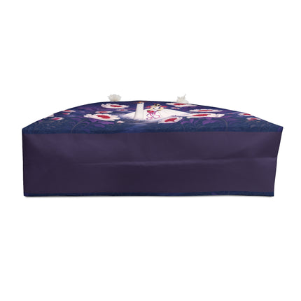 🌙🌺 The Moonlit Blossom Candlelight Weekender Bag – Art Deco Floral Fantasy