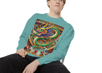 Tibetan Dragon Over Kabuki Duel Sweatshirt