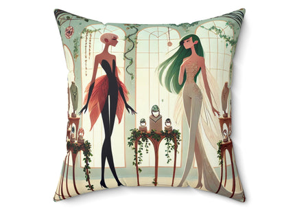 Fairy Treasures Spun Polyester Square Pillow