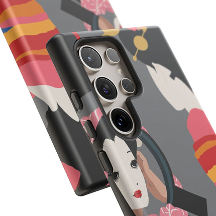 Geisha Mirror Phone Case – Elegant Reflection & Timeless Beauty