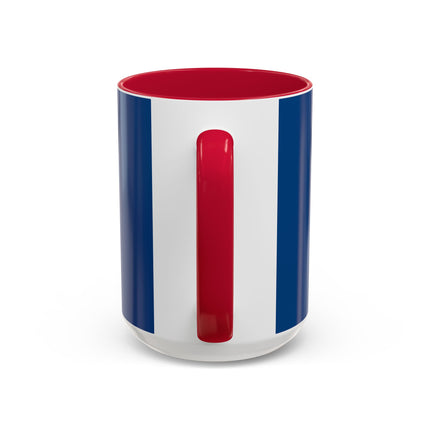 Blue Jay at an Autumn Tea Ceremony Colorful Mugs (11oz, 15oz)