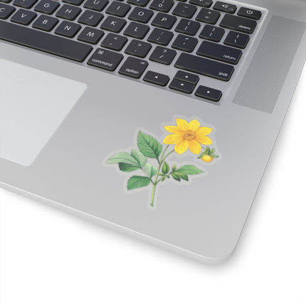 Dahlia botanical illustration by Pierre-Joseph Redouté Kiss-Cut Stickers (4 Sizes)