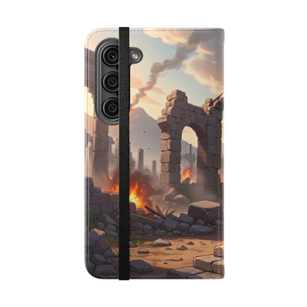 🐆🔭 The Snow Leopard Lookout Flip Case – Adventure, Curiosity & Fearless Style