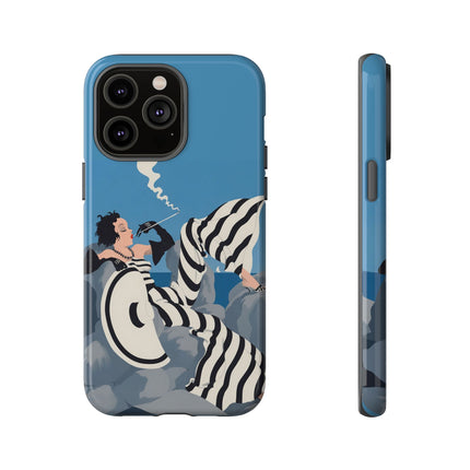 Art Deco Smoker Phone Case – Glamorous Lounging & Timeless Allure