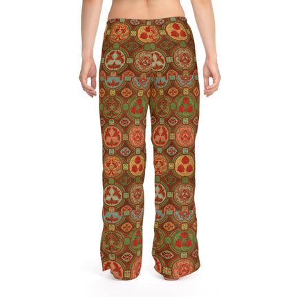 Japanese Fan Pattern by G.A. Audsley Women's Pajama Pants (AOP)