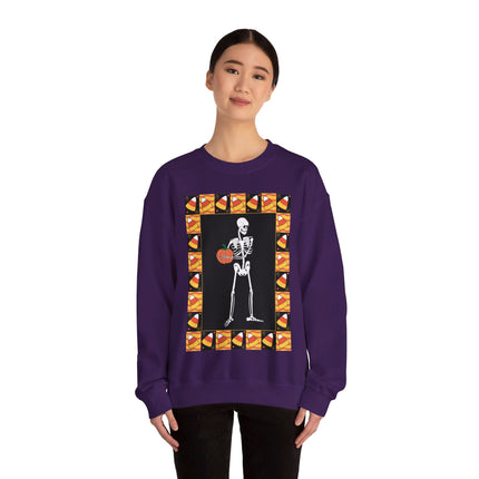 Candy Corn Skeleton Unisex Heavy Blend™ Crewneck Sweatshirt