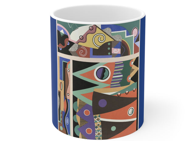 Collection decors et couleurs Pl.03 by Georges Valmiers Ceramic Mug 11oz