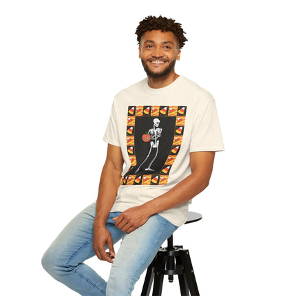 Candy Corn Skeleton Unisex Garment-Dyed T-shirt