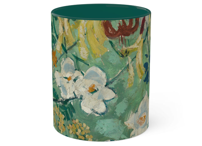Flowers by August Babberger Colorful Mugs, 11oz