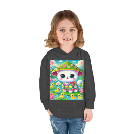 Lily Pond Stroll Toddler Pullover Fleece Hoodie