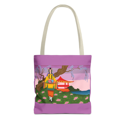 Elegance and Blooms: Vintage Glamour in Springtime Splendor Tote Bag (AOP)