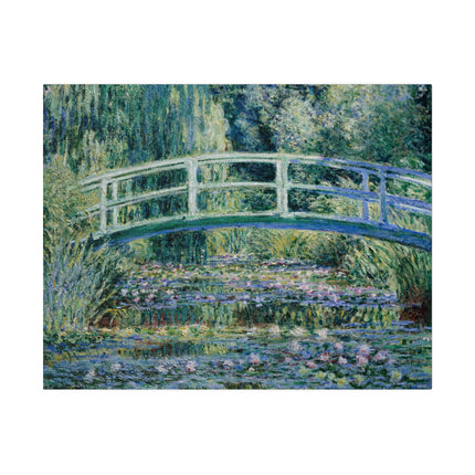 Water Lilies and Japanese Bridge by Claude Monet Matte Canvas, Stretched, 0.75"