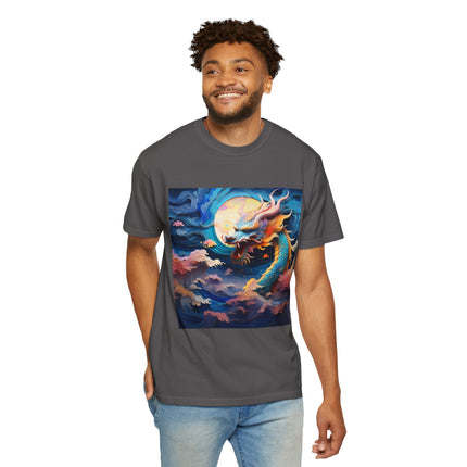 A Dragon's Ascent Unisex Garment-Dyed T-shirt