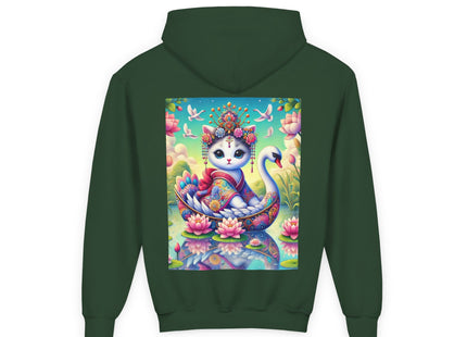 Geisha Kitten’s River Voyage Youth Heavy Blend Hooded Sweatshirt