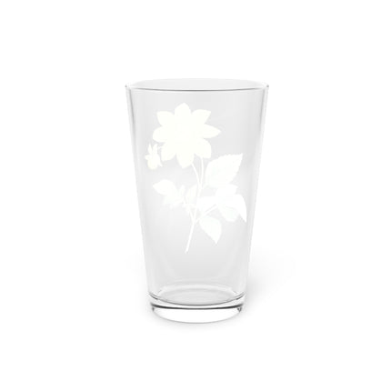Dahlia Botanical Illustration by Pierre-Joseph Redouté Glass, 16oz